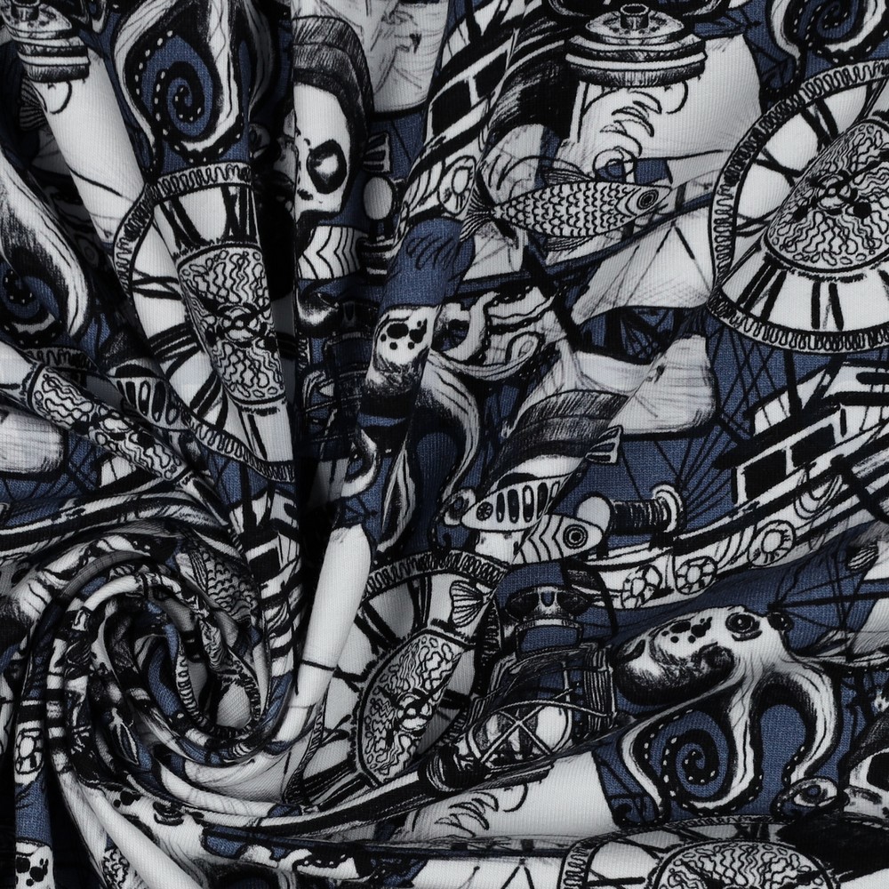 JERSEY DIGITAAL DOODSKOPPEN BLAUW #7