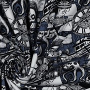 JERSEY DIGITAAL DOODSKOPPEN BLAUW (thumbnail) #3