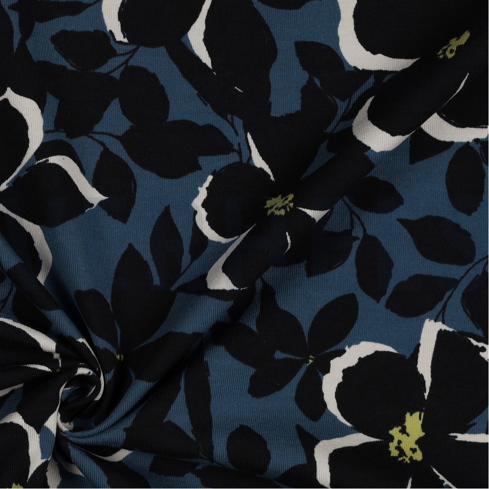 JERSEY FLEURS BLEU #7