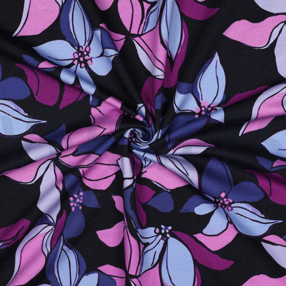 SWEAT DIGITAL FLOWERS NAVY #7