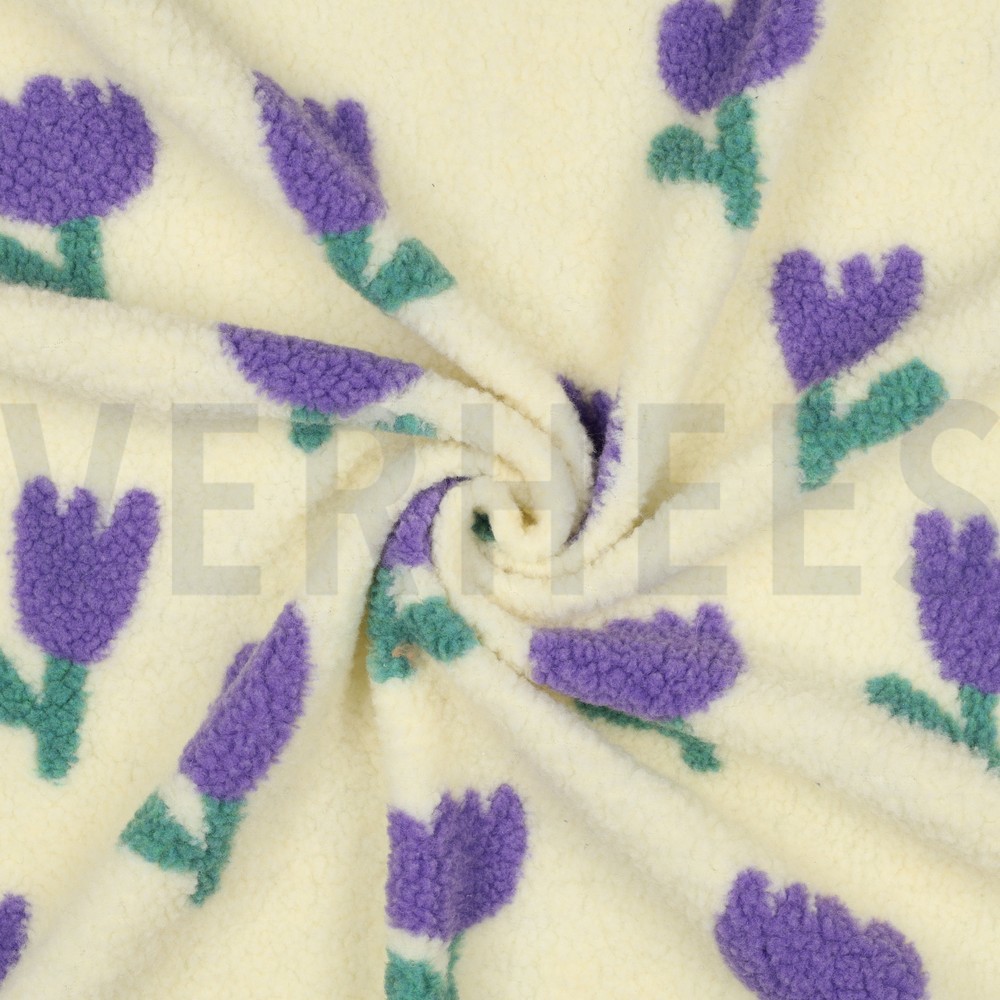 TEDDY JACQUARD FLEURS BLANC CASSÉ #7
