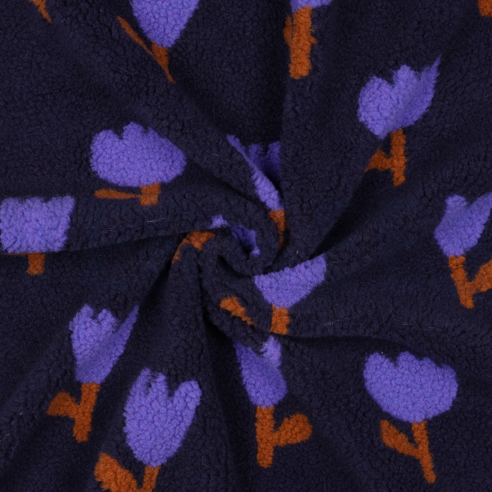 TEDDY JACQUARD FLOWERS NAVY #7