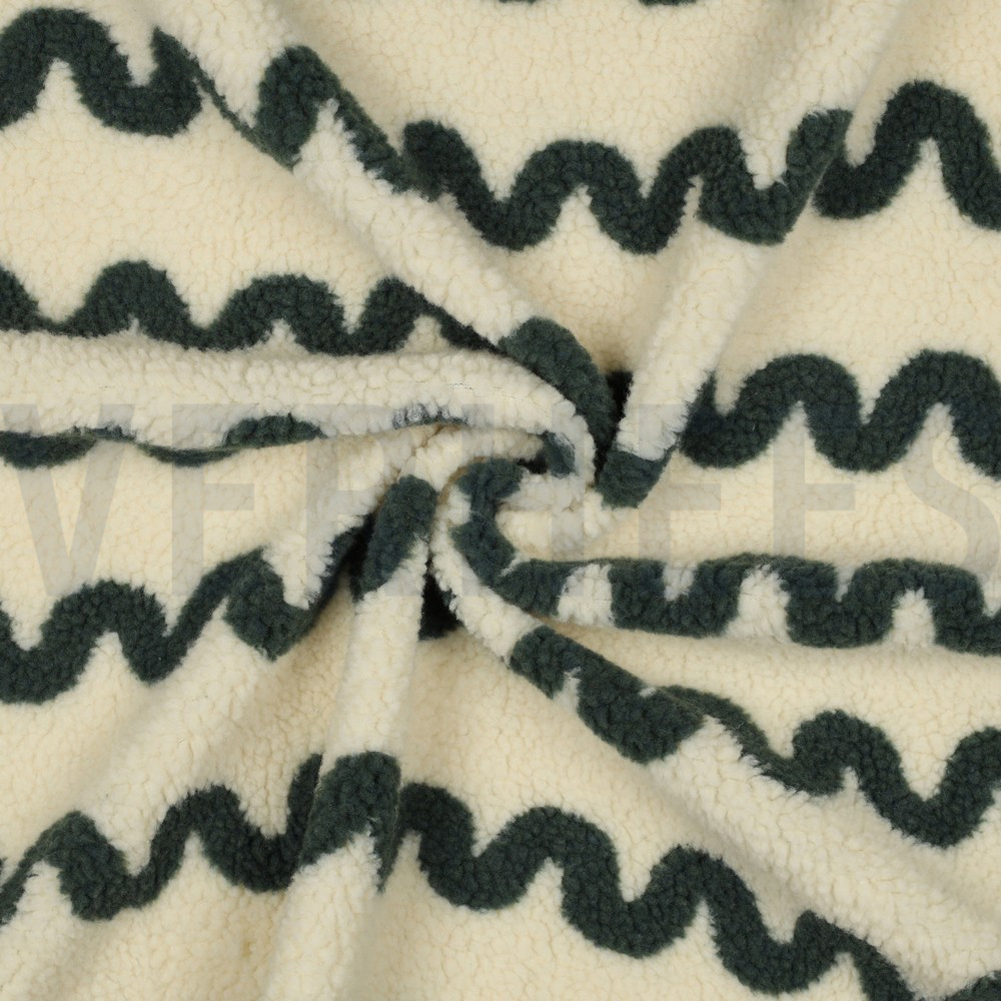 TEDDY JACQUARD VAGUES VERT ARMÉE (high resolution) #3