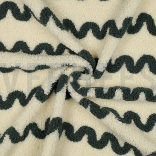 TEDDY JACQUARD VAGUES VERT ARMÉE #7