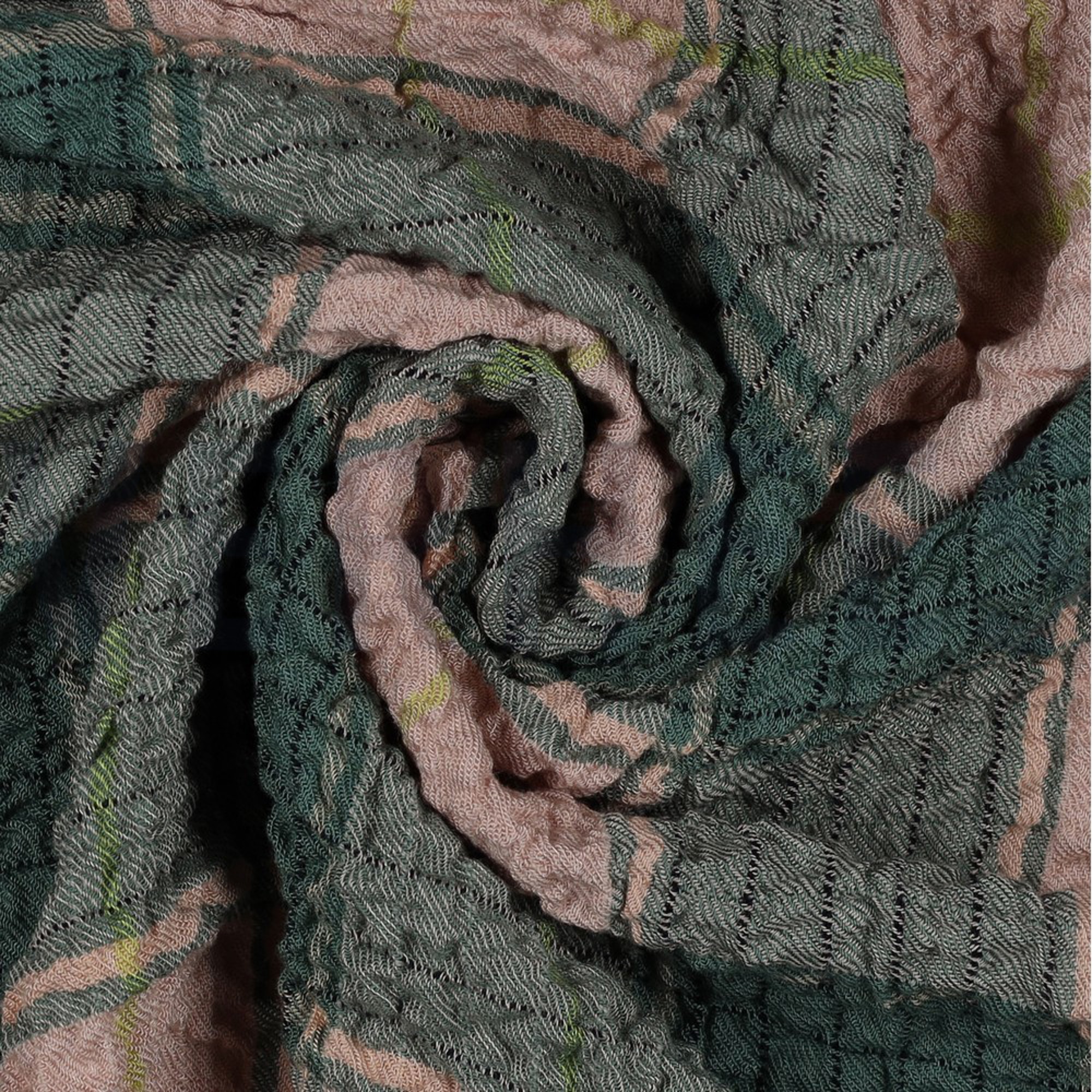 VISCOSE CRINKLE CHECK PEACH (high resolution) #3