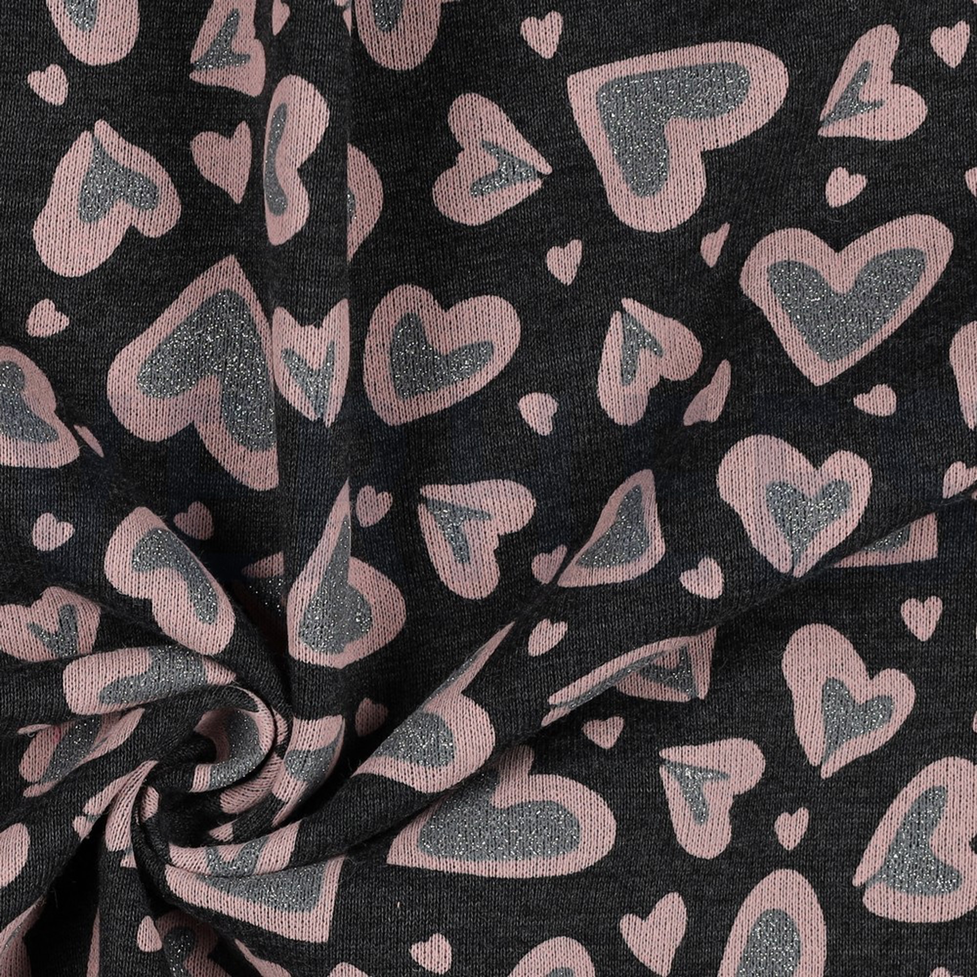 SWEAT MELANGE GLITZER LEOPARD HERZEN ANTHRAZIT MELIERT (high resolution) #3