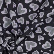 SWEAT MELANGE GLITTER LEOPARD HEARTS INDIGO MELANGE (thumbnail) #3