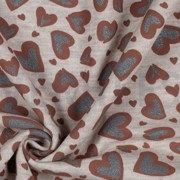 SWEAT MELANGE GLITTER LUIPAARD HARTEN LICHT ZAND GEMÊLEERD (thumbnail) #3