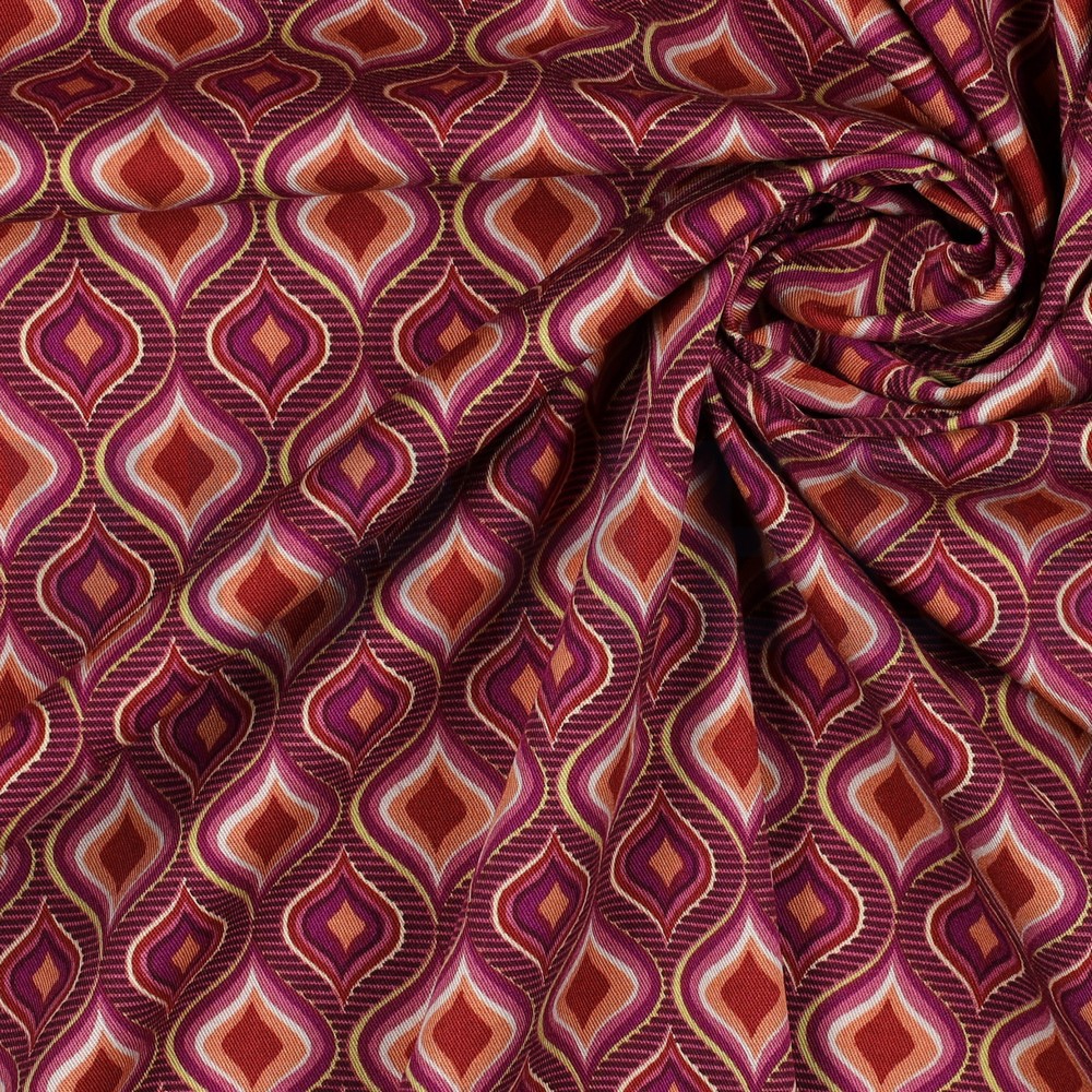 VISKOSE ROSELLA STRETCH RETRO MAUVE #7