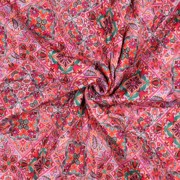 COTON VOILE MATELASSÉ DIGITAL PATCHWORK ROSE (thumbnail) #3