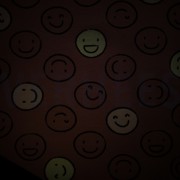 JERSEY PHOSPHORESCENTS SMILEYS ROUGE (thumbnail) #3