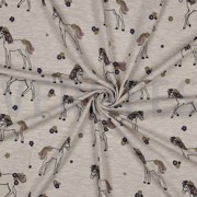 JERSEY MÉLANGE PAILLETTES CHEVAUX SABLE CLAIR (thumbnail) #3