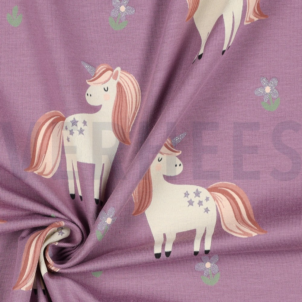 JERSEY PAILLETÉE LICORNES RAISIN #7