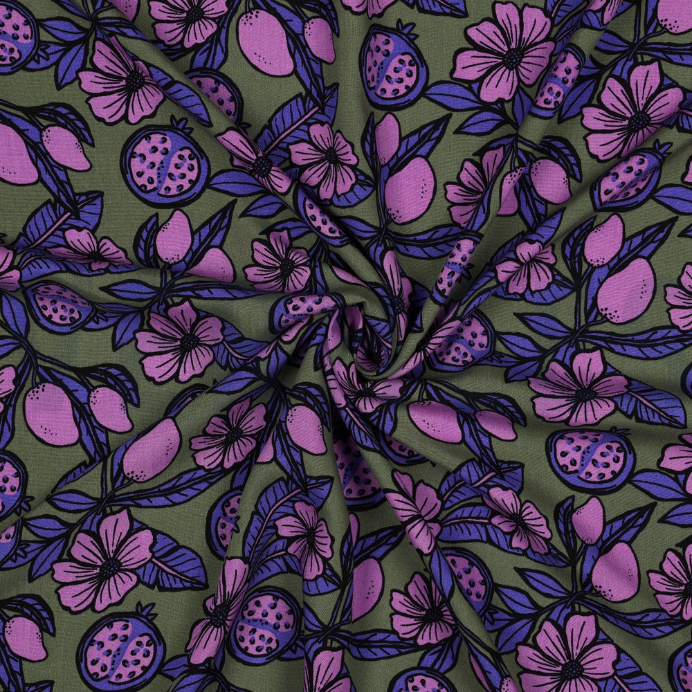 VISCOSE RADIANCE FLOWERS PURPLE #7