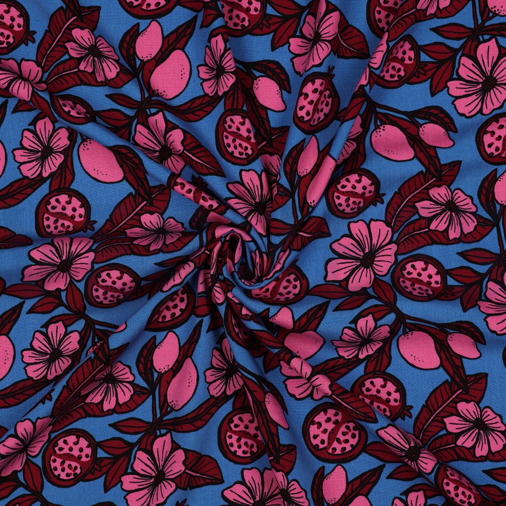 VISCOSE RADIANCE FLOWERS PINK #7