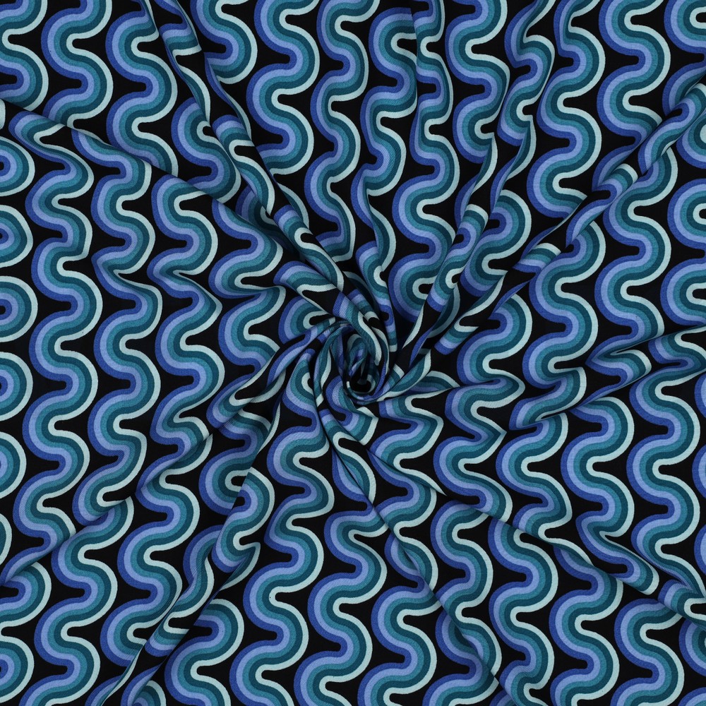 VISCOSE RADIANCE GEOMETRIC GREEN #7