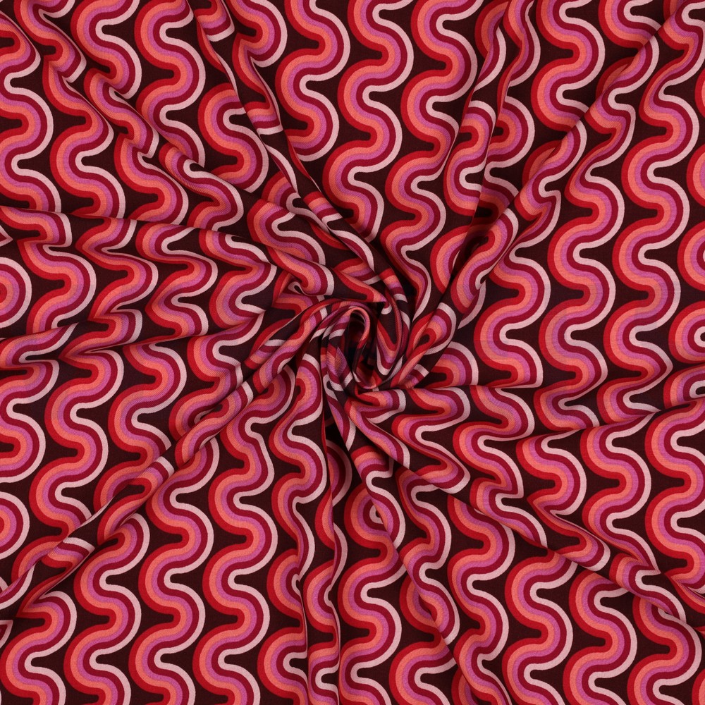 VISCOSE RADIANCE GEOMETRIC PINK #7