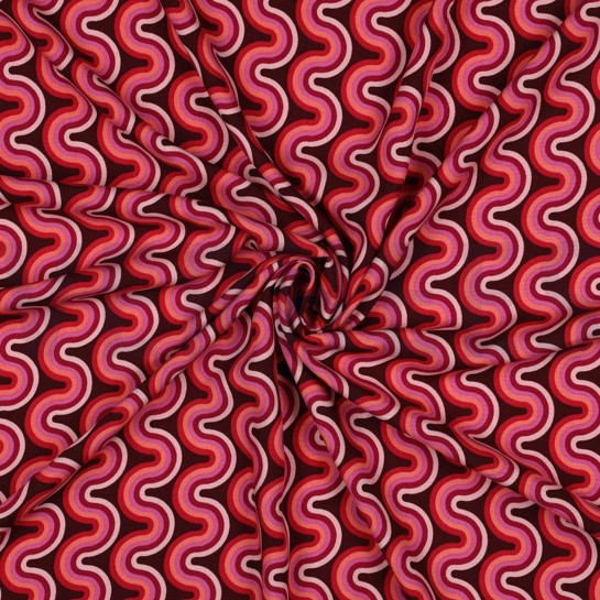 VISKOSE RADIANCE GEOMETRISCH ROSA #7