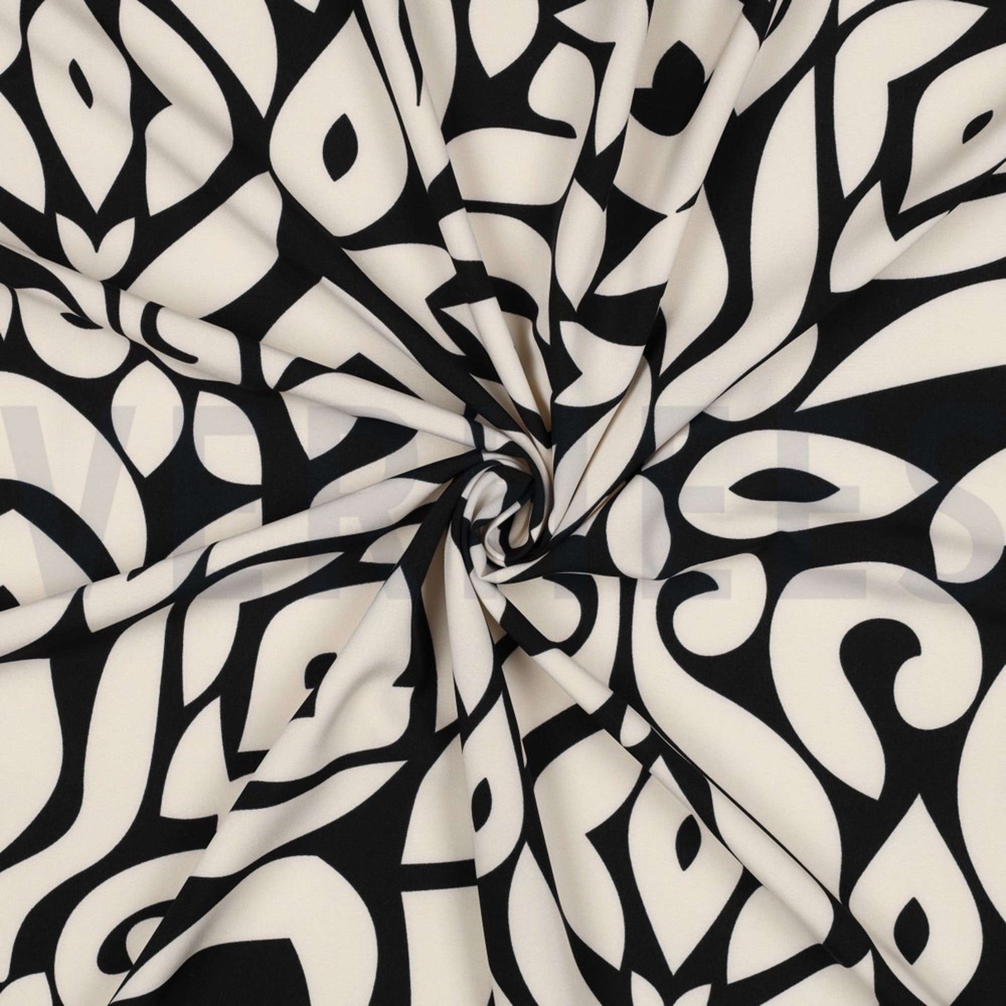 MAGNOLIA STRETCH ABSTRACT BLACK (high resolution) #3