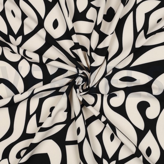 MAGNOLIA STRETCH ABSTRACT BLACK #7