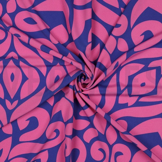 MAGNOLIA STRETCH ABSTRACT KOBALTBLAUW #7