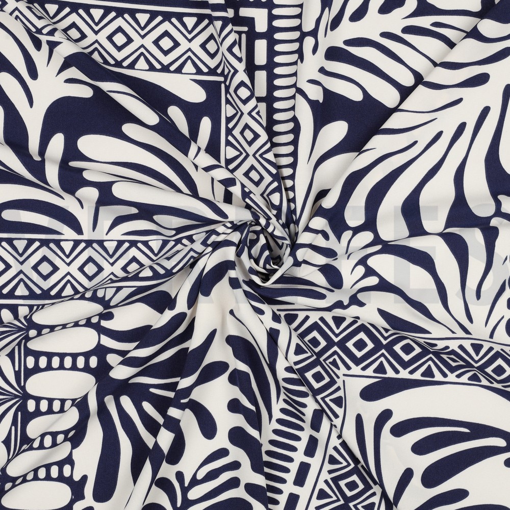 MAGNOLIA STRETCH PATCHWORK MARINEBLAU #7