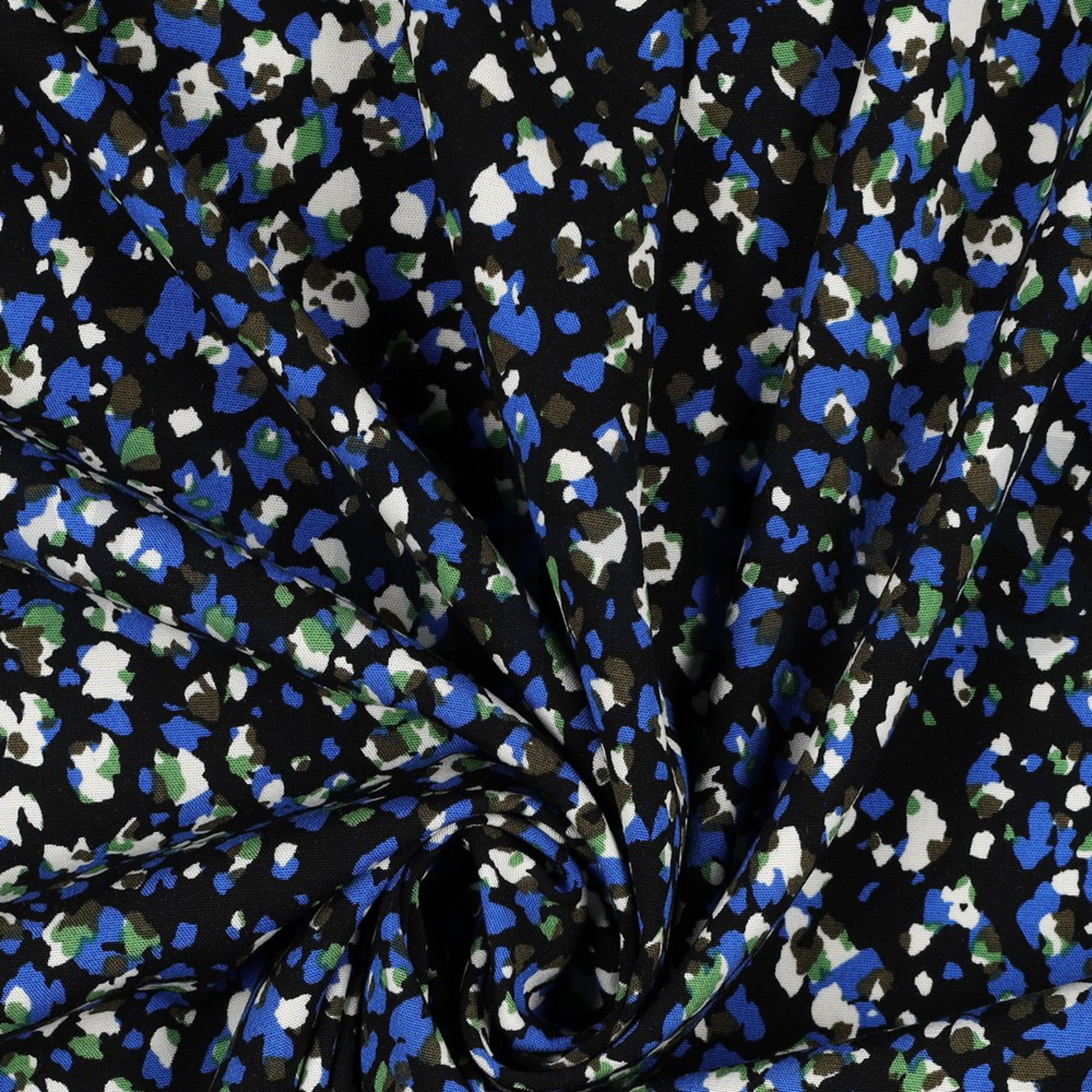 VISCOSE POPLIN STRETCH DIERENHUID ZWART (high resolution) #3