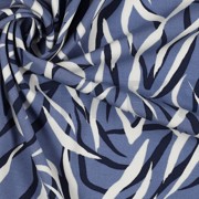 VISCOSE POPLIN STRETCH DIERENHUID JEANSBLAUW (thumbnail) #3