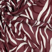 VISKOSE POPELINE STRETCH TIERHAUT ROSENHOLZ (thumbnail) #3