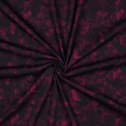 VISCOSE ROSELLA STRETCH DIGITAL FLEURS FUCHSIA (thumbnail) #3