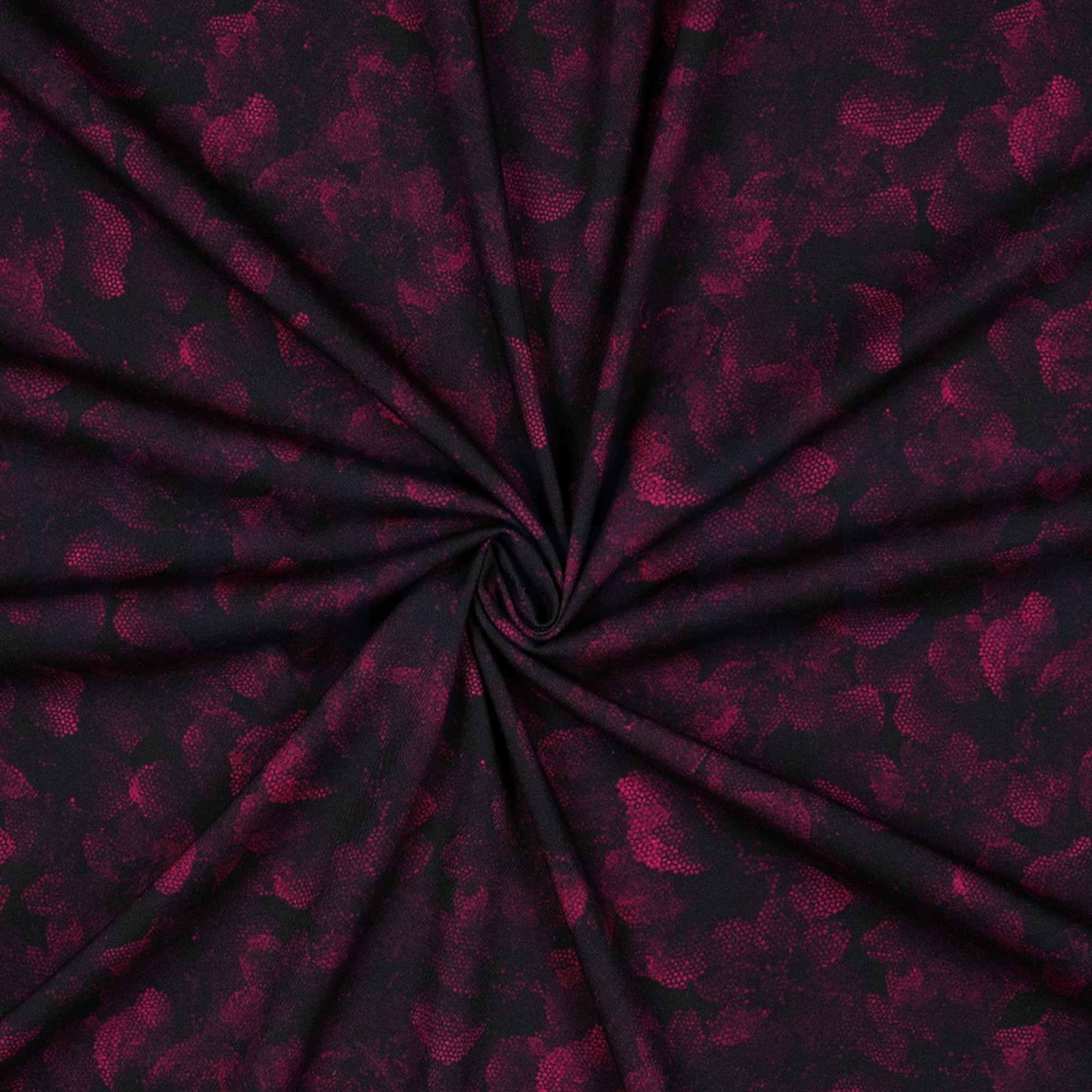 VISCOSE ROSELLA STRETCH DIGITAL FLEURS FUCHSIA (high resolution) #3