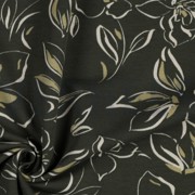 FRENCH TERRY BLOEMEN DONKER JADE (thumbnail) #3