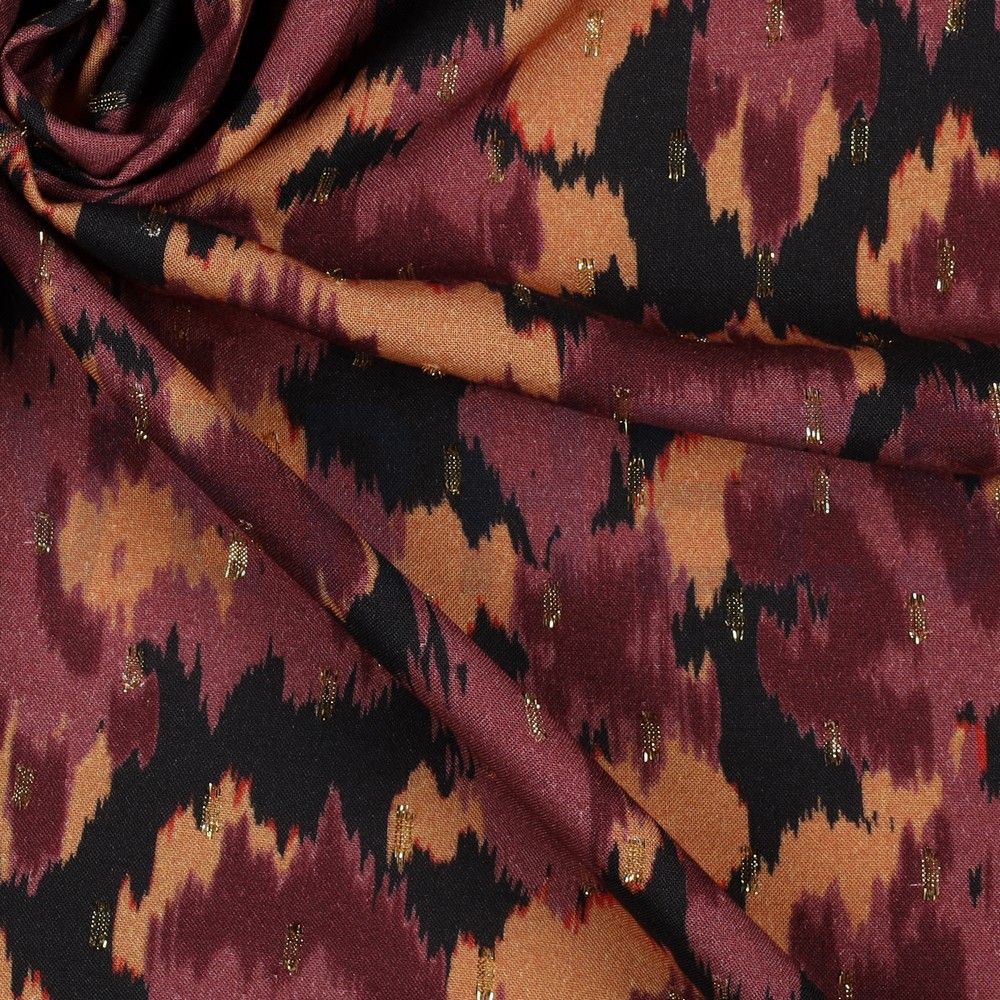 VISKOSE LUREX TIERHAUT SCHWARZ #7