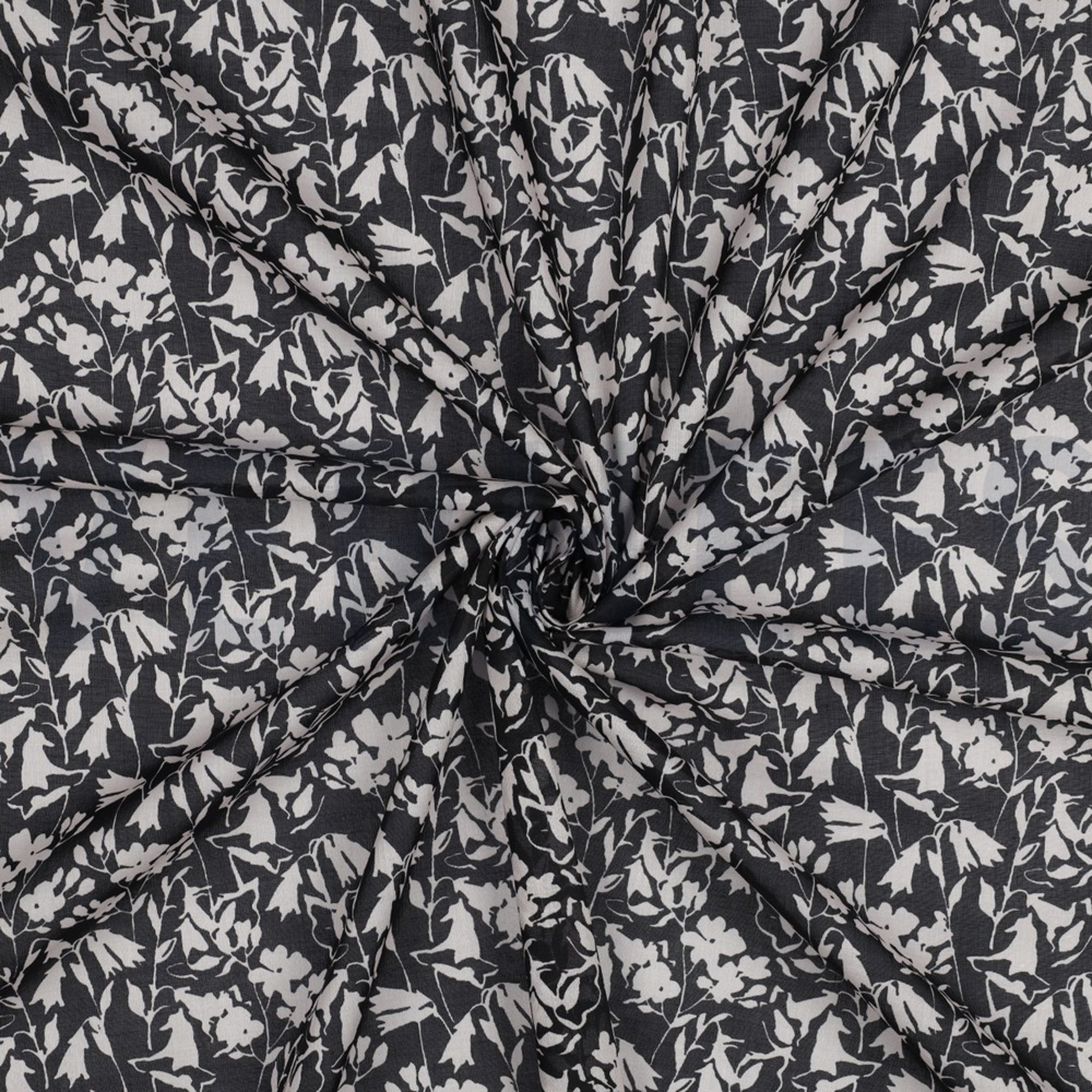 COTON VOILE FLEURS NOIR (high resolution) #3