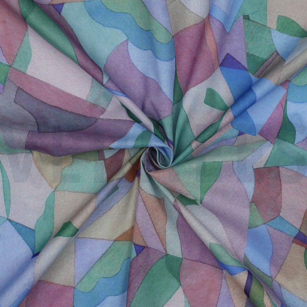 COTON VOILE DIGITAL ABSTRACT MULTICOLORE #7