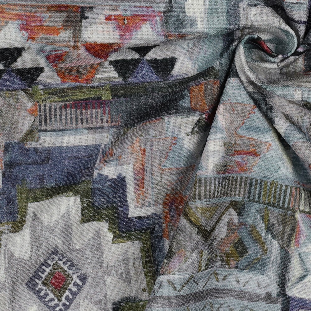 TOILE DÉCORATION DIGITAL ABSTRAIT GRIS #7