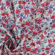 POPLIN DIGITAL SMALL FLOWERS WHITE (thumbnail) #3