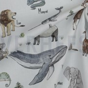 POPLIN DIGITAL ANIMALS WHITE (thumbnail) #3