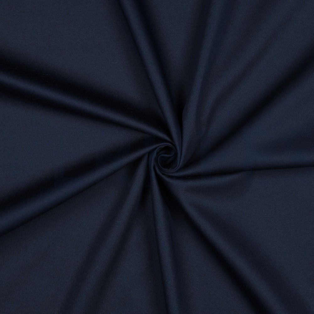 KATOEN SATIJN STRETCH MARINEBLAUW #7