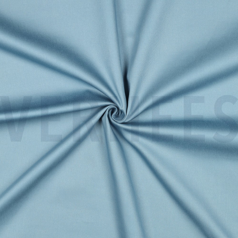 COTON SATIN STRETCH BLEU #7