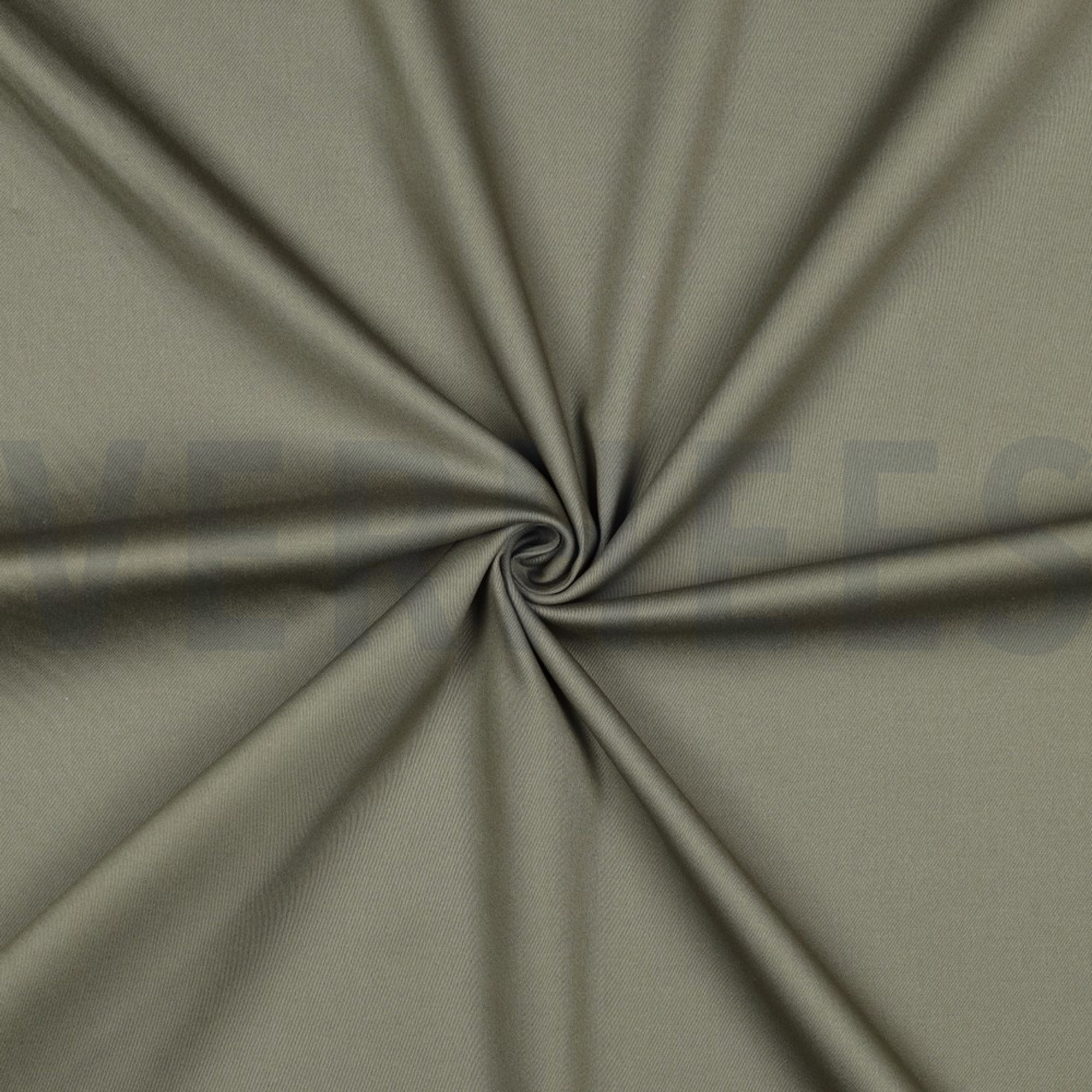 COTTON SATIN STRETCH ARMY GREEN (high resolution) #3
