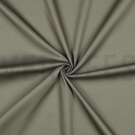 COTTON SATIN STRETCH ARMY GREEN #7