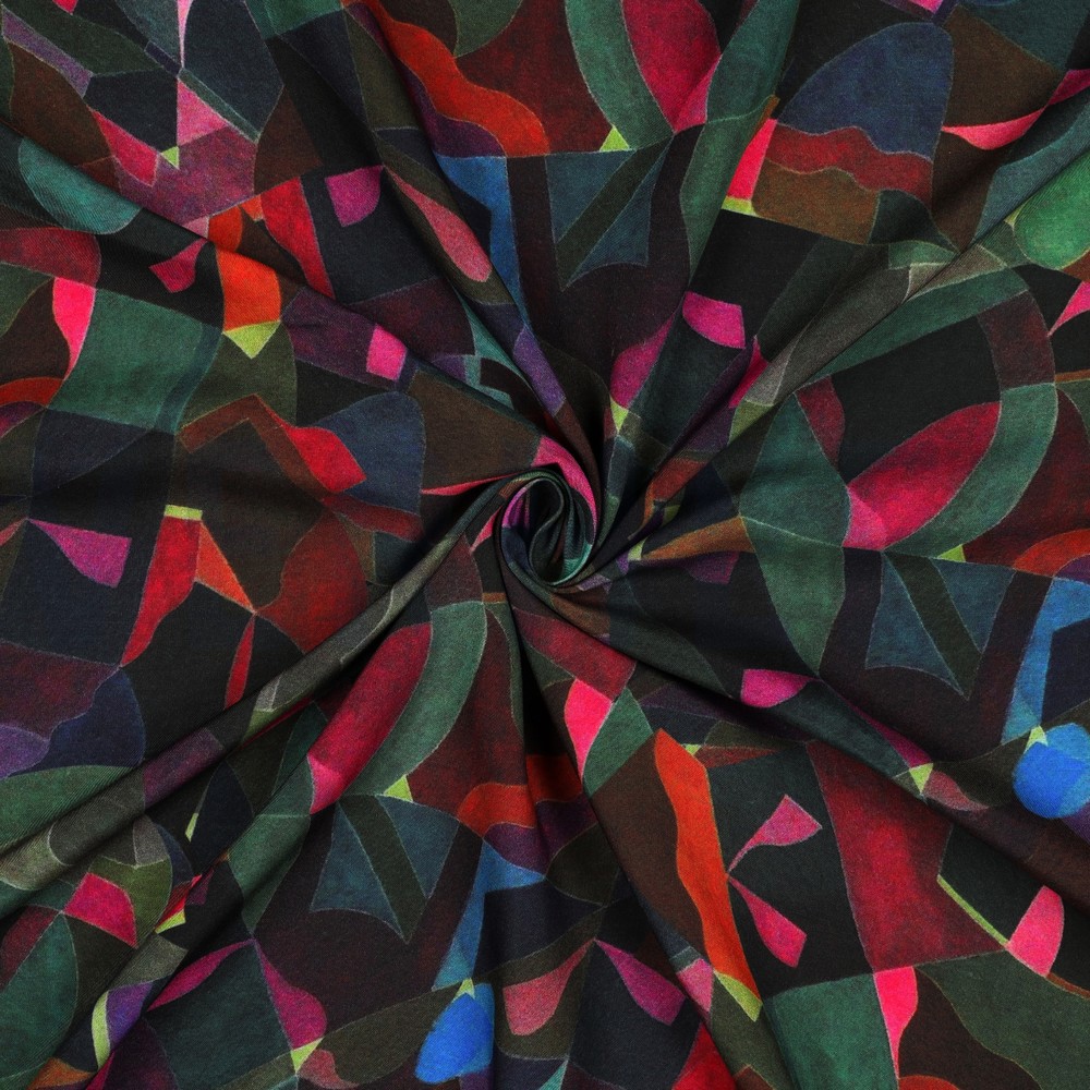 LENZING™ ECOVERO™ DIGITAL ABSTRACT MULTICOLOUR #7