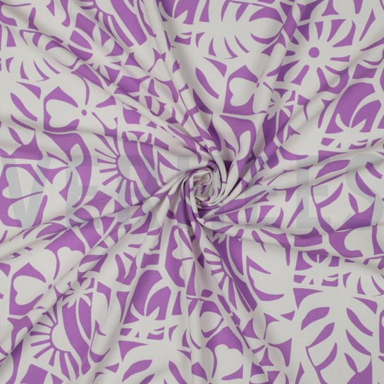 LENZING™ ECOVERO™ GEOMETRIC PURPLE #7