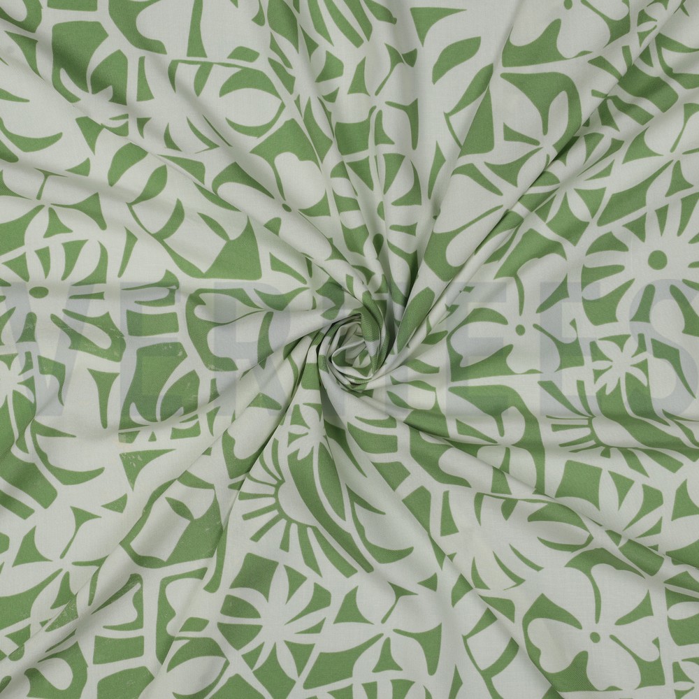 LENZING™ ECOVERO™ GEOMETRIC GREEN #7