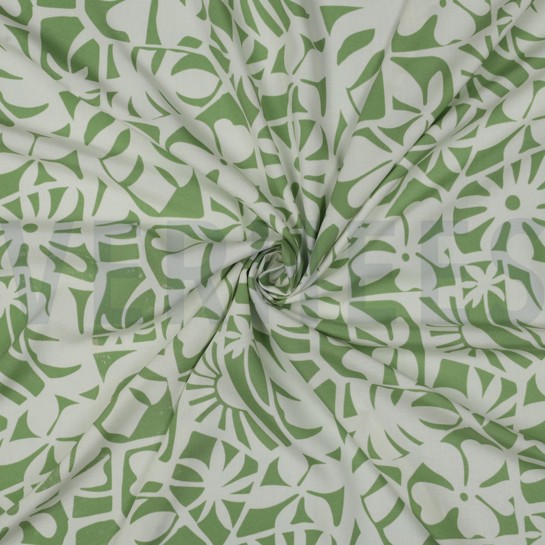 LENZING™ ECOVERO™ GEOMETRIC GREEN #7