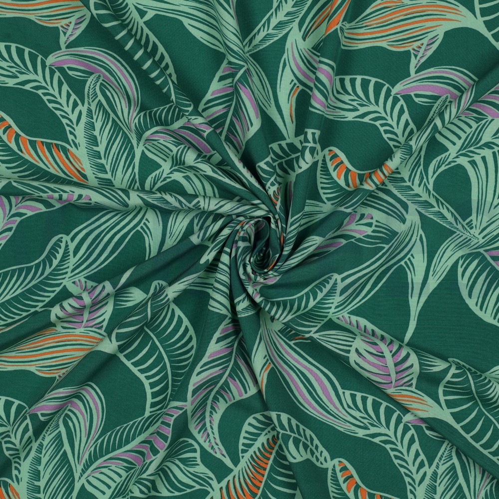 LENZING™ ECOVERO™ LEAVES GREEN #7