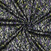 COTTON SATIN DIGITAL ANIMAL SKIN BLACK (thumbnail) #3