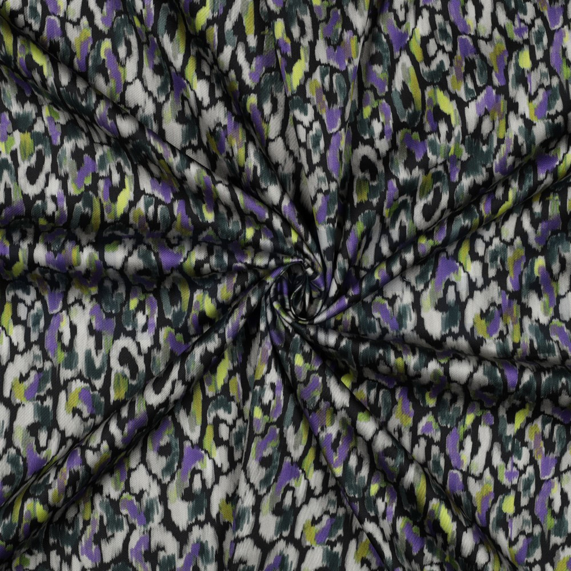 COTTON SATIN DIGITAL ANIMAL SKIN BLACK (high resolution) #3