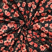 COTTON SATIN DIGITAL FLOWERS RED (thumbnail) #3